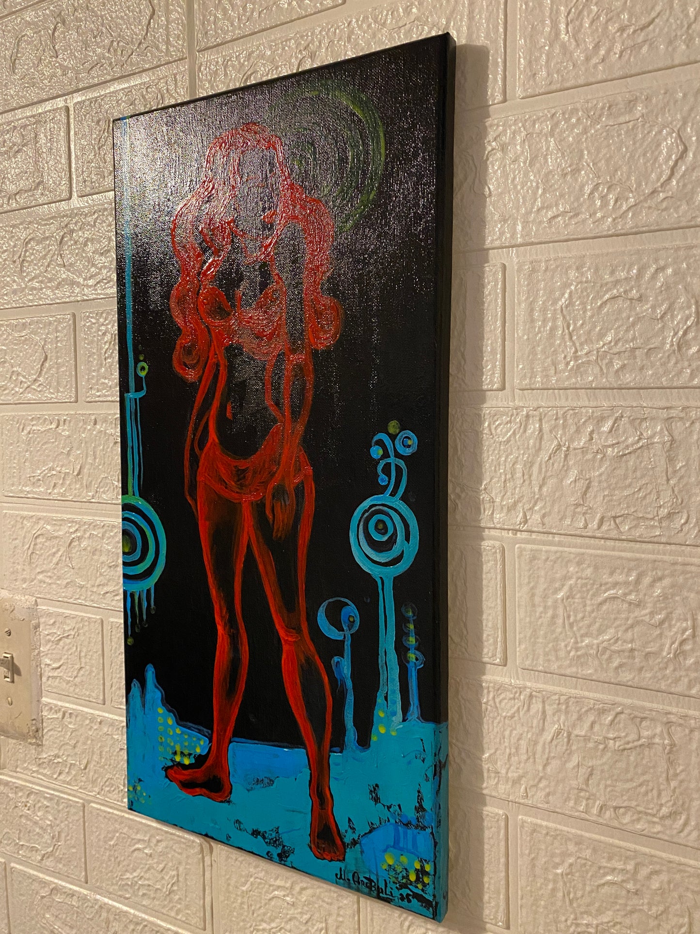 "Cosmic Muse" under the UV LIGHT