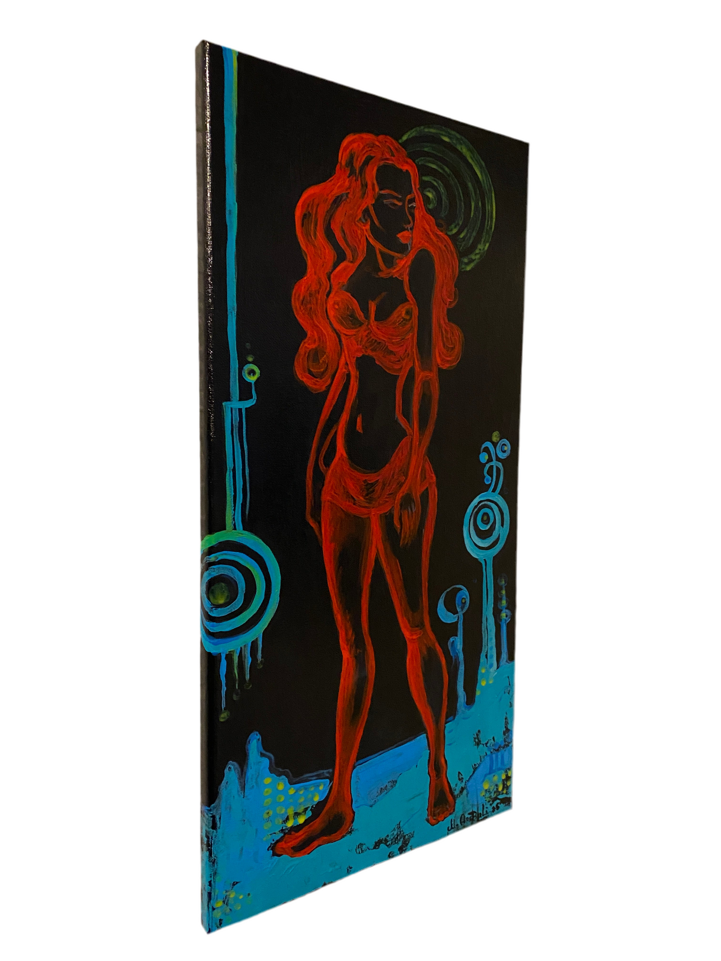 "Cosmic Muse" under the UV LIGHT