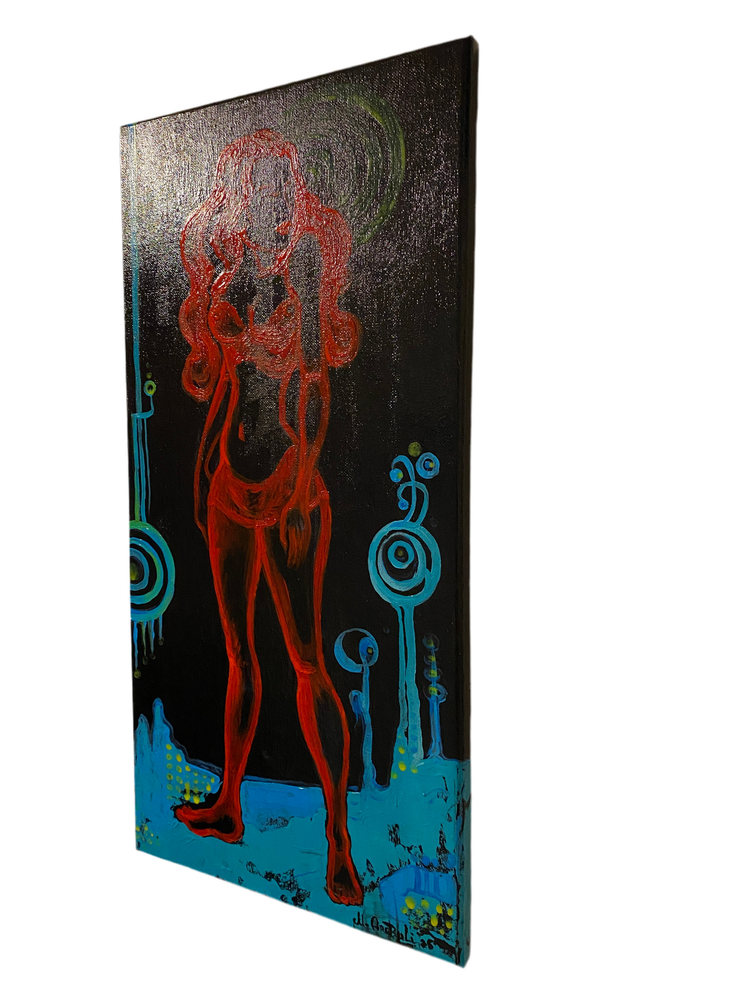 "Cosmic Muse" under the UV LIGHT
