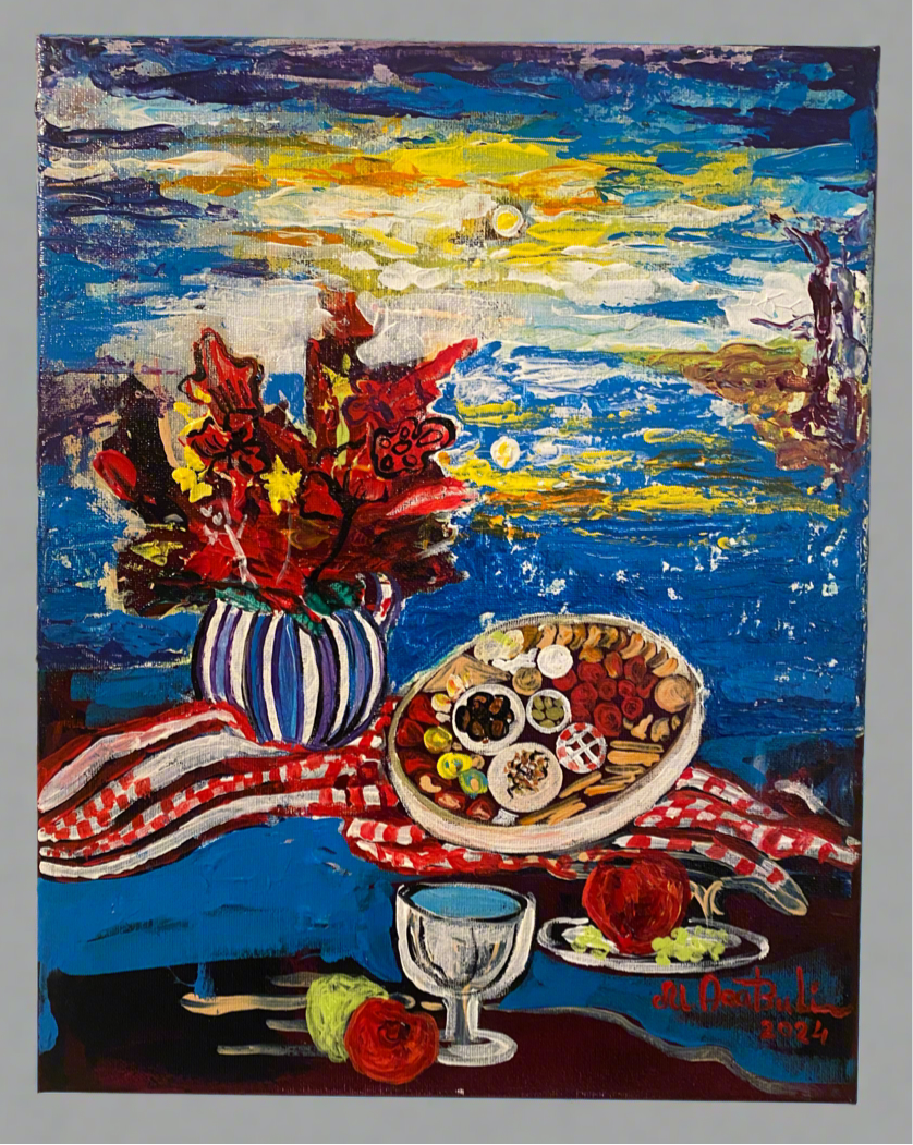 Autumn harvest by the lake