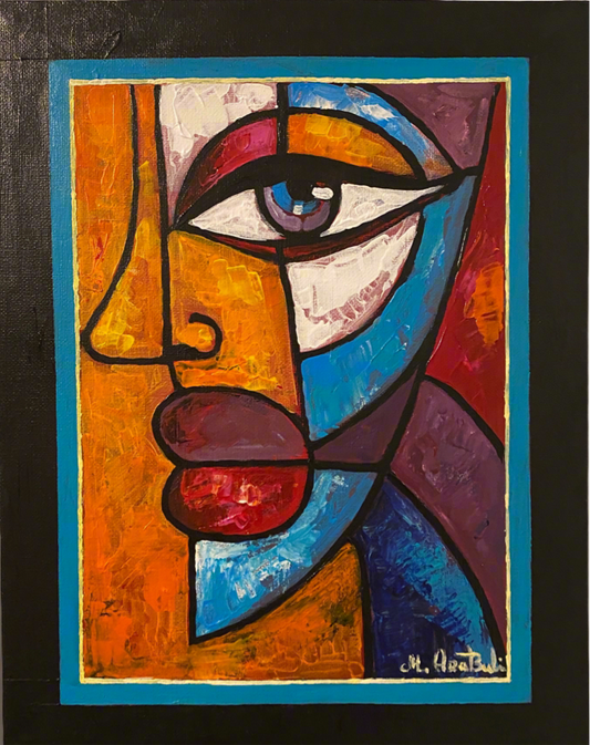 Abstract Expression -Blue Gaze