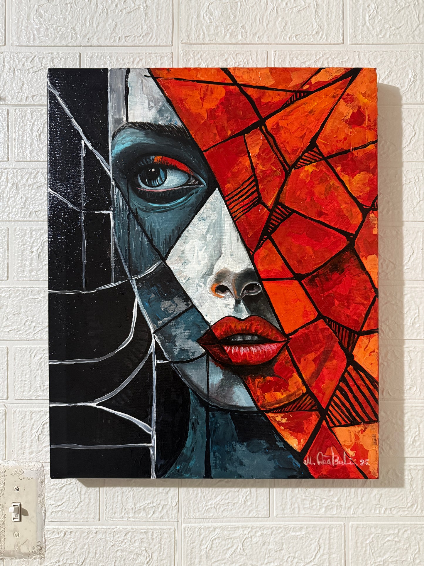 Though the Crackes ( Gallery Wrapped Canvas)