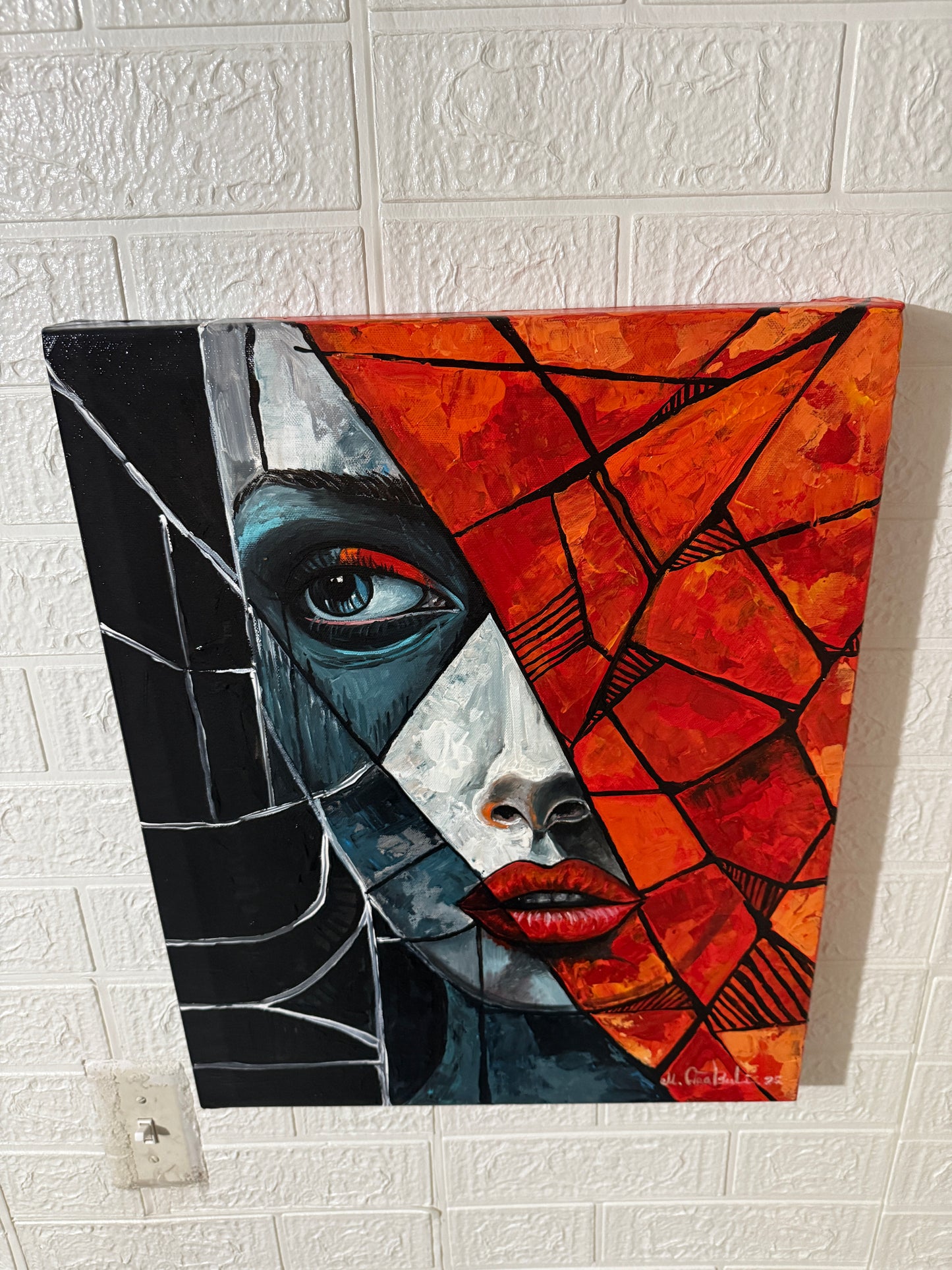 Though the Crackes ( Gallery Wrapped Canvas)