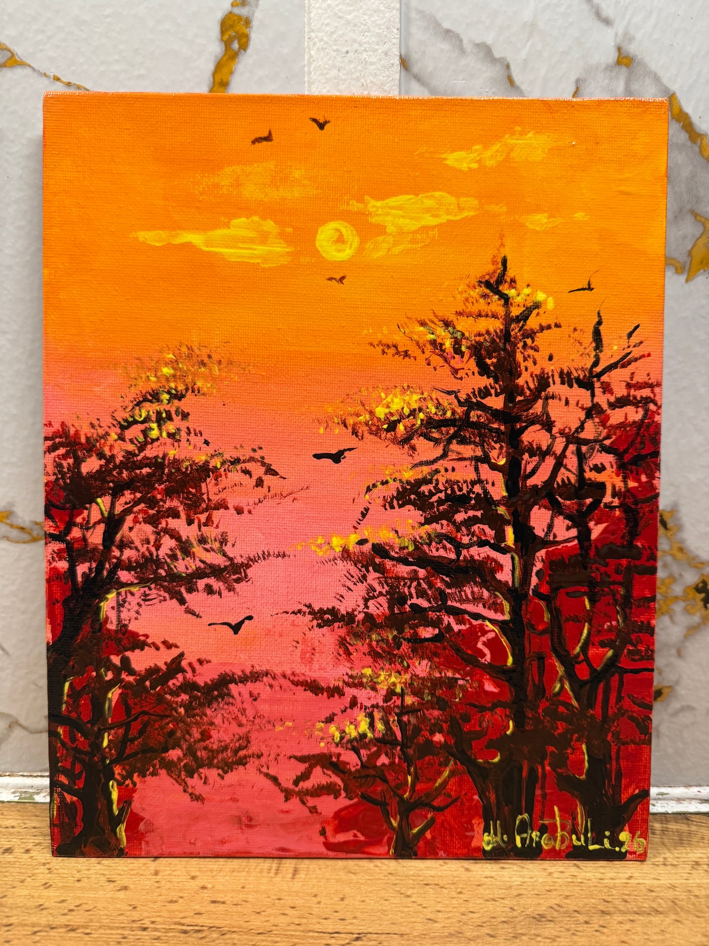 The Last Light Among Trees